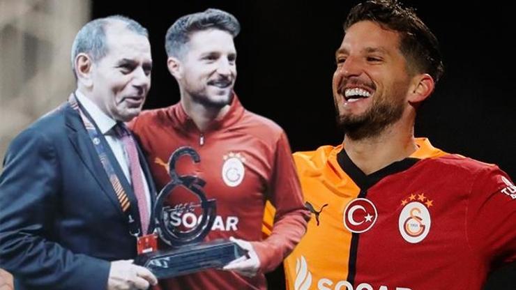 Dries Mertens’e Dursun Özbek’ten plaket