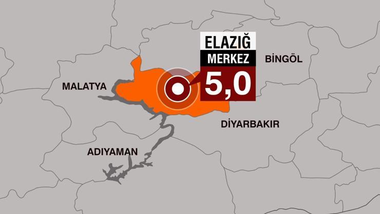 SON DAKİKA | Elazığda 5 büyüklüğünde deprem meydana geldi