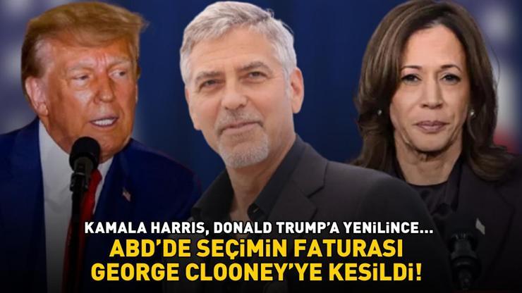 ABDde seçimin faturası George Clooneyye kesildi Kamala Harris, Donald Trumpa yenilince...