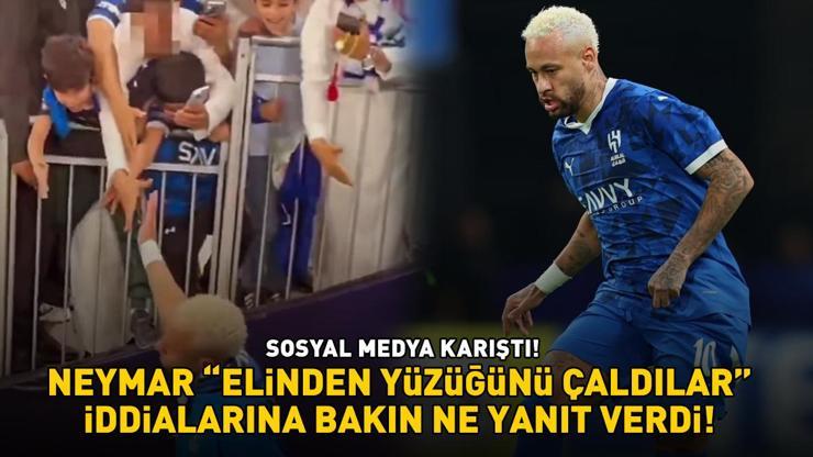 Sosyal medya karıştı: Elinden yüzüğünü çaldılar Neymar iddialara bakın ne yanıt verdi