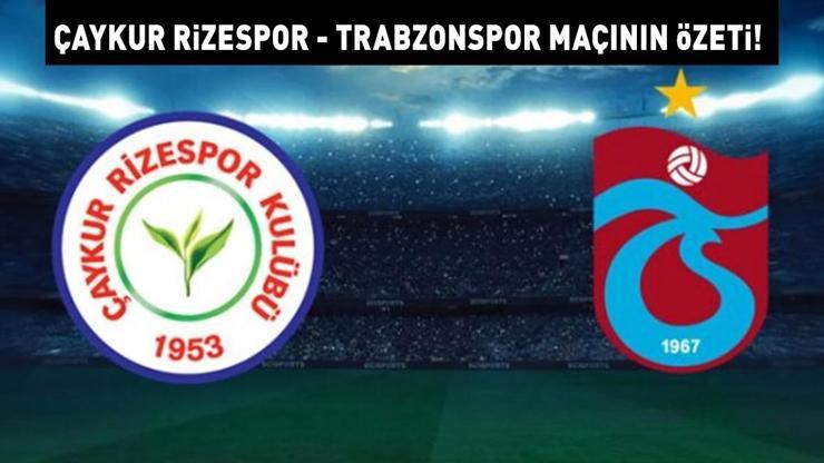 Çaykur Rizespor-Trabzonspor maç sonucu: 3-1 | Rizespordan geri dönüş