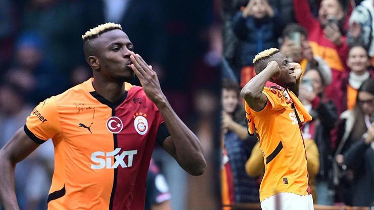 MAÇ ÖZETİ Galatasaray 3-2 Samsunspor | Lider Galatasaray, Victor Osimhenle güldü