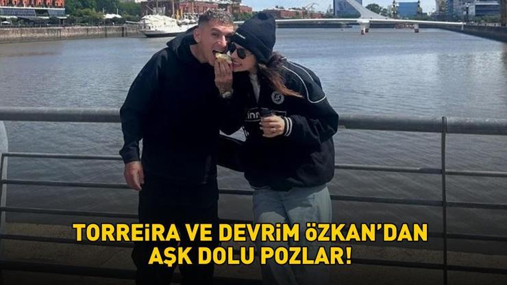 Galatasarayın yıldızı Lucas Torreira ile sevgilisi Devrim Özkandan aşk dolu pozlar ADETA DÜŞMAN ÇATLATTILAR