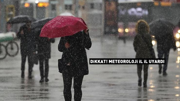 Dikkat Alarm verildi, tarih belli oldu: Meteorolojiden sağanak, kar ve karla karışık yağmur uyarısı