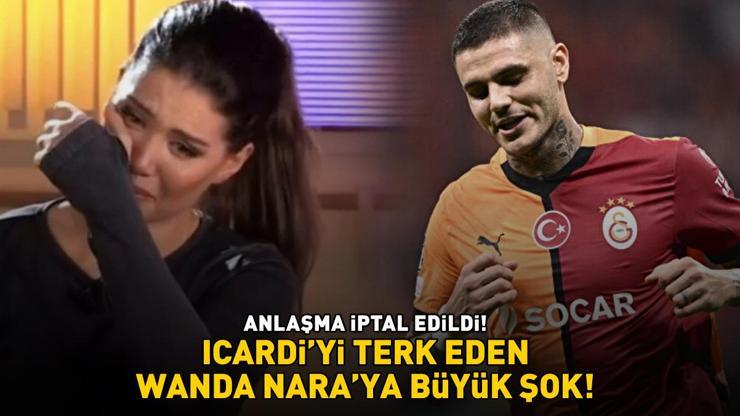 Galatasarayın yıldızı Icardiden ayrılan Wanda Naraya büyük şok SÖZLEŞMESİ FESHEDİLDİ