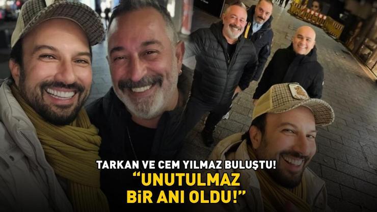 Megastar Tarkan ve Cem Yılmaz buluştu: ‘UNUTULMAZ BİR ANI OLDU’