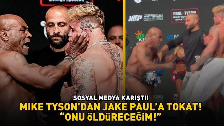 Mike Tysondan Jake Paula boks maçı öncesi tokat Boks dünyası merakla bu karşılaşmayı bekliyor ONU ÖLDÜRECEĞİM