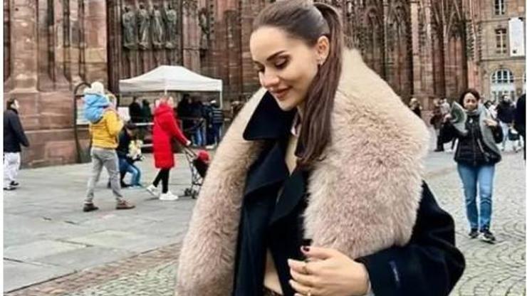 Fahriye Evcen giydiği kürkle gündem oldu Burak Özçivit gerçek olup olmadığını açıkladı