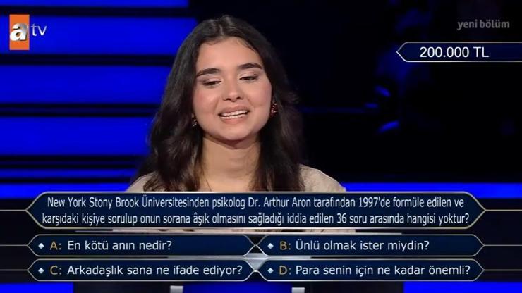 Aşık eden 36 soru: Bu sorular aşık olmayı sağlıyormuş Kim Milyoner sorusu: Psikolog Dr. Arthur Aron formüle etti