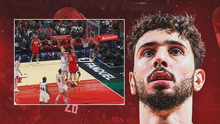 Alperen Şengün, Houston Rockets tarihine geçti Maçta öyle bir smaç bastı ki...