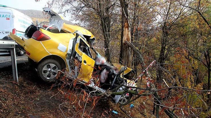 Manisada takside yolculuk yapıyordu... Feci kaza genç mühendisi hayattan kopardı