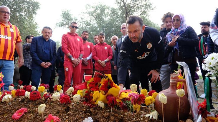 Galatasaray yönetimi ve futbolcular, trafik kazasında yaşamını kaybeden Yiğit Kurta taziye ziyareti gerçekleştirdi