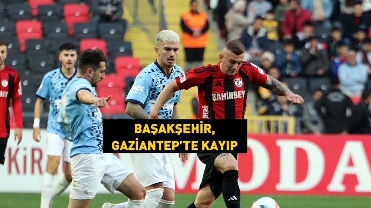 Başakşehir’e Gaziantep FK şoku Farklı kaybetti