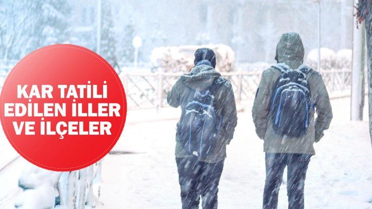 25 Kasım Pazartesi kar tatili edilen iller ve ilçeler MEB: Hangi illerde ve ilçelerde okullar tatil edildi