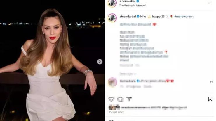 Sinem Kobal süper mini elbisesiyle mest etti Tarzıyla göz kamaştırdı