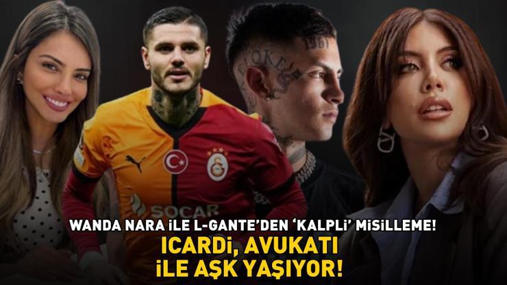 Galatasarayın yıldızı Mauro Icardi, avukatı ile aşk yaşıyor L-GANTE VE WANDA NARADAN KALPLİ MİSİLLEME