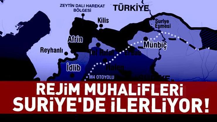 Rejim muhalifleri Suriyede ilerliyor Şimdi ne olacak