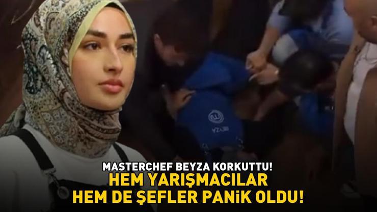 MasterChef Beyza bir anda yere yığıldı STÜDYODA PANİK DOLU ANLAR