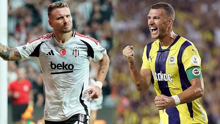 Beşiktaş - Fenerbahçe derbisi öncesi golcülerin performansı dikkat çekiyor Immobile ve Dzeko ön planda...