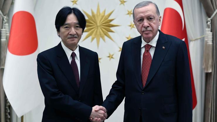 Türk-Japon ilişkilerinin 100. yılına özel ziyaret: Erdoğan, Japonya Veliaht Prensi Fumihitoyu kabul etti