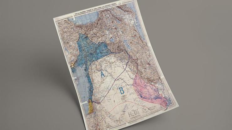 Sykes-Picot Anlaşması Nedir Sykes-Picot Anlaşması Haritadaki Sınırları