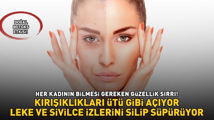 Her Kadının Bilmesi Gereken Güzellik Sırrı DOĞAL BOTOKS ETKİSİ: Kırışıklıkları Ütü Gibi Açıyor, Leke Ve Sivilce İzlerini Azaltıyor