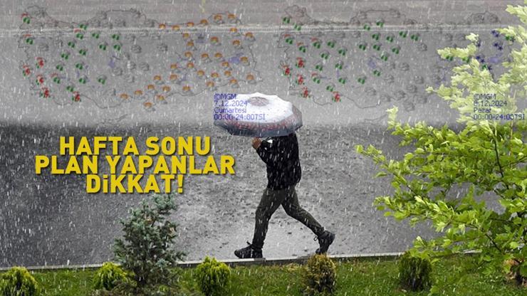 Hafta sonu plan yapanlar dikkat Meteoroloji il il uyardı: Sağanak alarmı