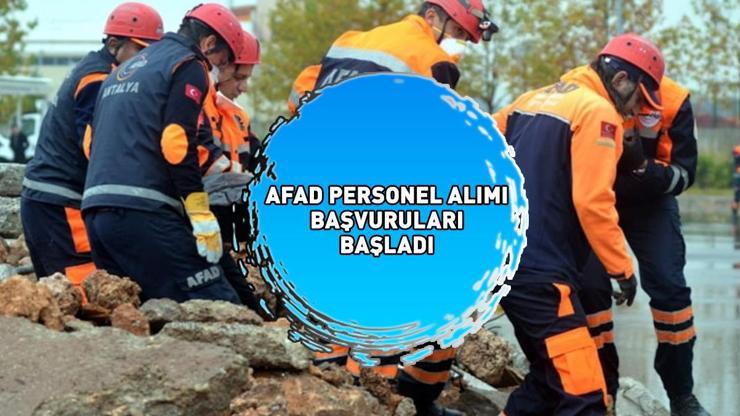 AFAD 1000 PERSONEL ALIMI 2024 BAŞVURULARI BAŞLADI KPSS şartsız AFAD personel alımı başvurusu nasıl yapılır, şartları neler BAŞVURU EKRANI