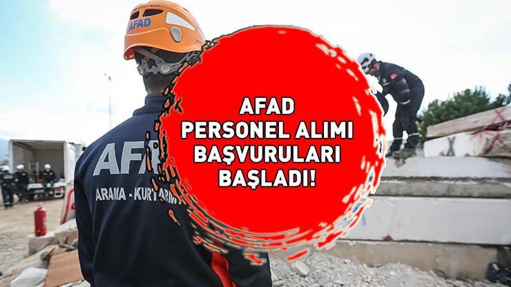 AFAD BAŞVURU EKRANI E-DEVLET 2024 AFAD personel alımı başvurusu nasıl yapılır, şartları neler 1000 arama ve kurtarma teknikeri alınacak