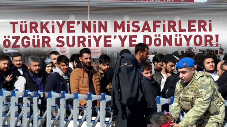 Türkiyede Misafir olan Suriye Vatandaşları Özgür Suriyeye Dönüş Yolunda: Türkiye Bize Kapılarını Açtı, Teşekkürler