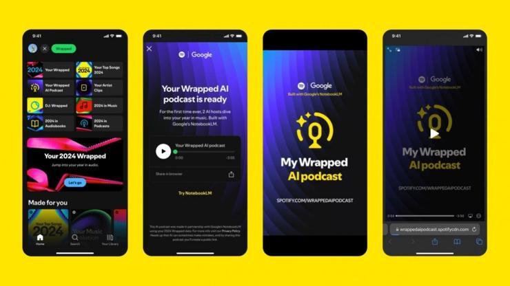 Spotify ve Google, yapay zeka destekli bir podcast sunmaya hazırlanıyor