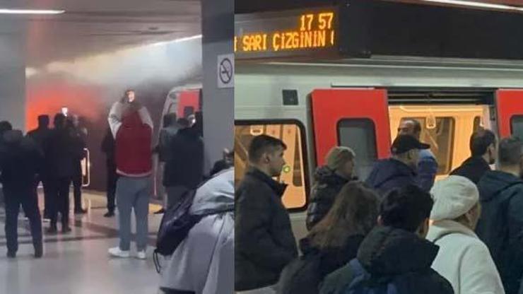 Ankarada Batıkent metro istasyonunda yangın