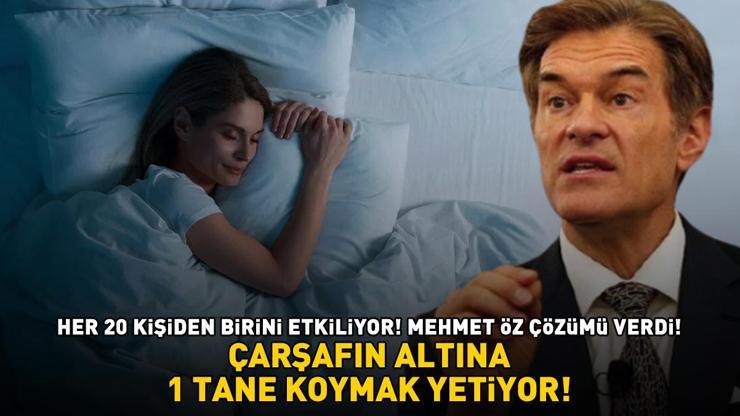 Her 20 yetişkinden birini etkiliyor Dr. Mehmet Öz çözümü verdi ÇARŞAFIN ALTINA 1 TANE KOYMAK YETİYOR