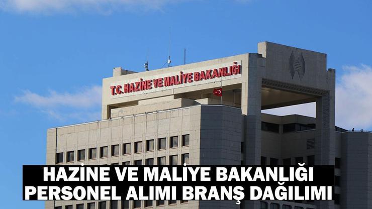 Hazine ve Maliye Bakanlığı personel alımı branş dağılımı: Personel alımı başvuruları 2024 ne zaman