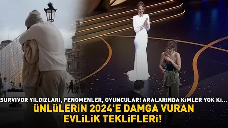 ÜNLÜLERİN 2024E DAMGA VURAN EVLİLİK TEKLİFLERİ Survivor yıldızları, fenomenler, oyuncular Aralarında kimler yok ki...