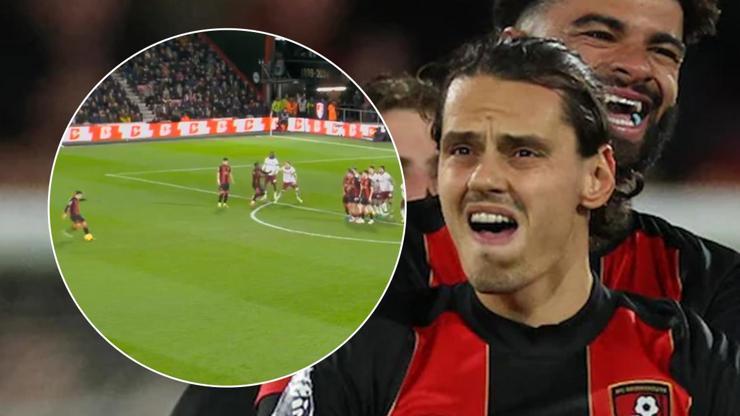 Enes Ünal son dakikada frikikten avladı Bournemouth puanı kaptı...