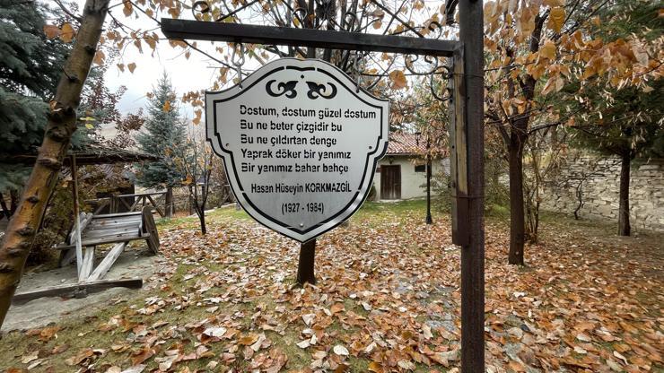 Şair Korkmazgil'in anı evi 'Yaprak döker bir yanımız' dizelerini yansıtıyor Şair Korkmazgil'in anı evi 'Yaprak döker bir yanımız' dizelerini yansıtıyor