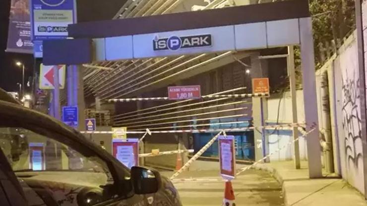 Beyoğlunda korku dolu anlar İSPARK’ın kolonları çatladı, otopark boşaltıldı