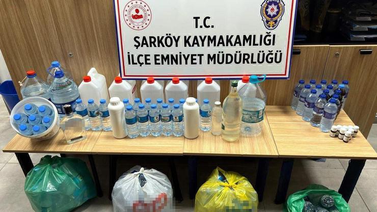 Şarköy'de sahte içki ele geçirildi
