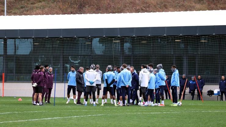 Trabzonspor, Samsunspor maçı antrenmanlarını sürdürdü 6 futbolcu idmana katılamadı...