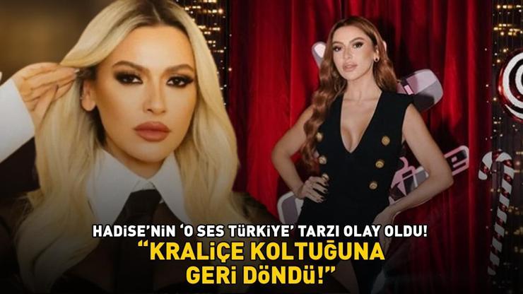 Hadise, O Ses Türkiye Yılbaşı Özele tarzıyla damga vurdu KRALİÇE KOLTUĞUNA GERİ DÖNDÜ