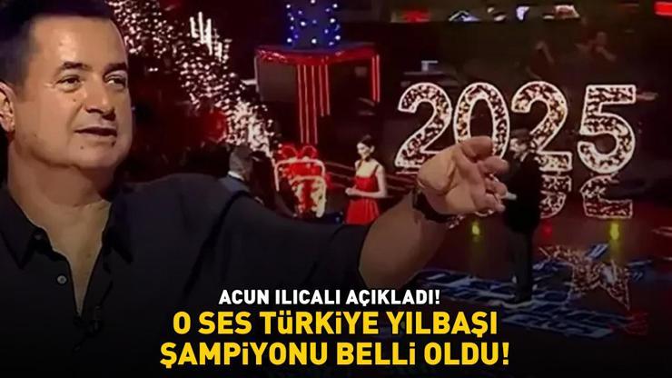 O SES TÜRKİYE 2025 YILBAŞI ŞAMPİYONU BELLİ OLDU Acun Ilıcalı açıkladı İşte kazanan isim...