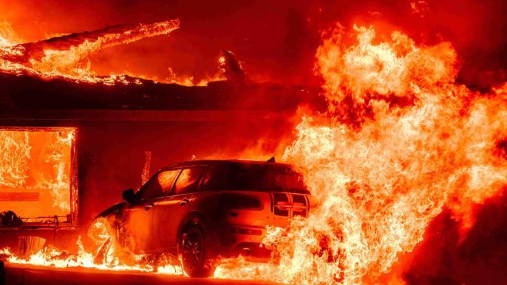 Los Angeles kabusu yaşıyor Amerikalı kendi cehennemini kaydetti...