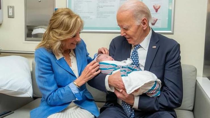 Biden, torunun çocuğunu da gördü: Beklenmedik anda açıkladı