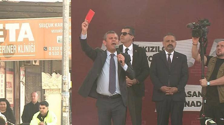 CHP lideri Özgür Özelden kırmızı kart eleştirisi yanıtı