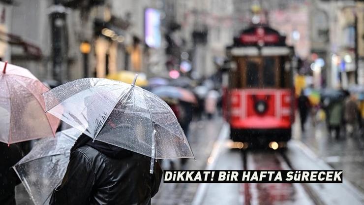 Dikkat Bir hafta etkili olacak.. Türkiye genelinde sağanak alarmı