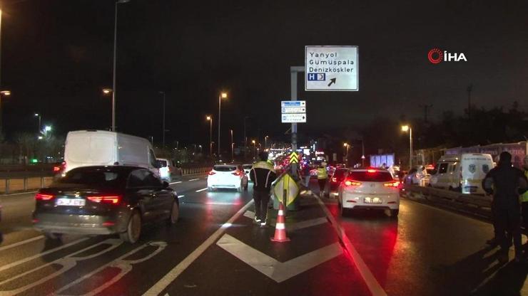 Motosikletli iki polis kaza yaptı