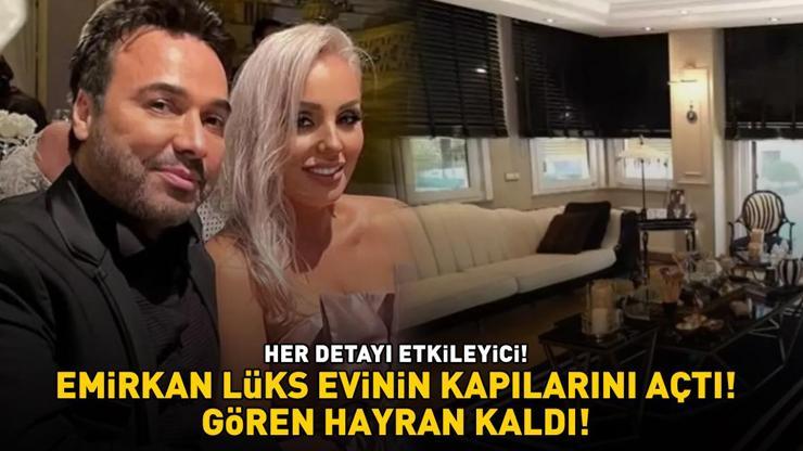 Emirkanın havuzlu 4+1 lüks evi ağızları açık bıraktı HER DETAYI ETKİLEYİCİ