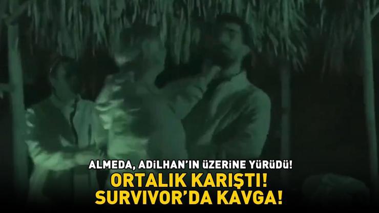 Survivorda 2. eleme adayı belli oldu Almeda, Adilhanın üzerine yürüdü ADADA KAVGA