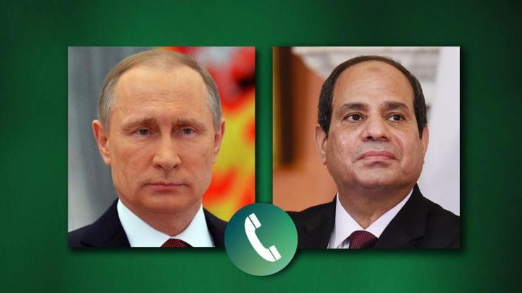 Putin, Mısır Cumhurbaşkanı Sisi ile telefonda görüştü